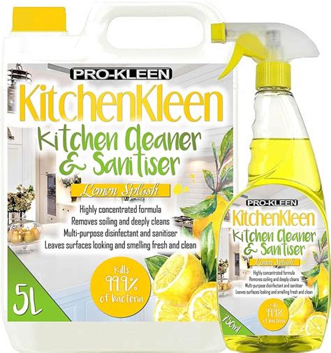 Pro Kleen Professional Kitchen Cleaner Disinfectant And Sanitiser Spray