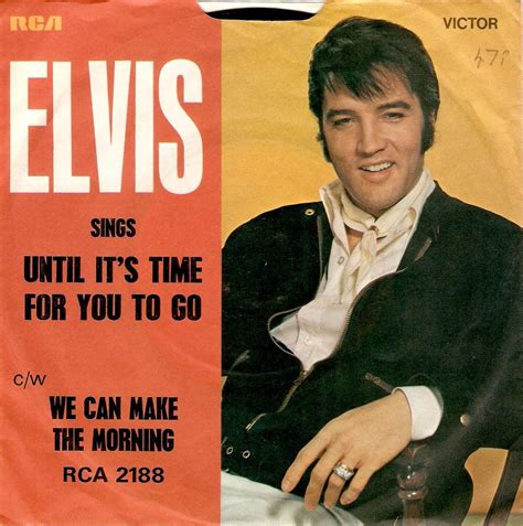 Elvis Presley Until It S Time For You To Go Vinyl Record 7 Inch Rca