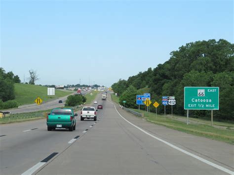 Oklahoma Interstate 44 Westbound Cross Country Roads
