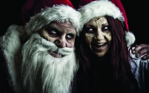Zombie Santa Claus And Woman Elf Hd Wallpaper Wallpaper Flare