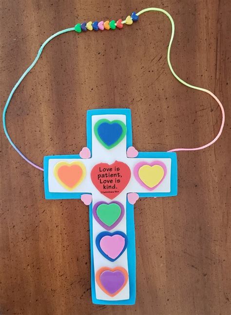 Love Is Patient Cross Foam Craft Kits Four By Dazzle And Lace Catch
