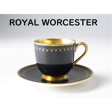 Royal Worcester 【骨董品】 超稀少作 1903年製 ロイヤルウースター デミタスカップ＆ソーサ－の通販 By