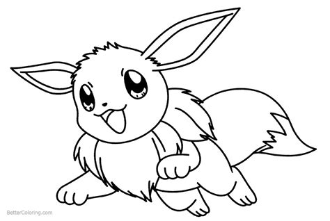 Eevee Coloring Pages Printable Coloring Pages