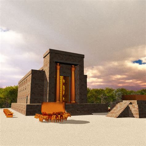 Temple Of Solomon 3d Model For Ancient World Art Blender Supported