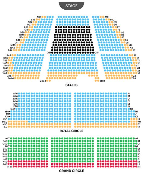 Lyceum Theatre Seating Plan London Theatre Guide