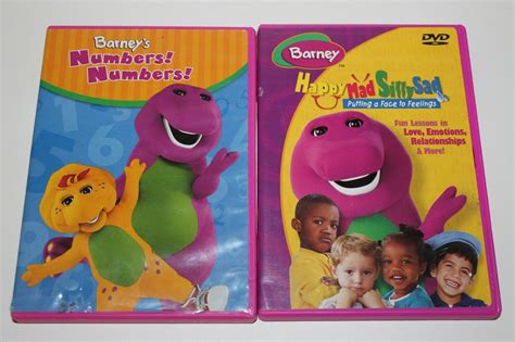 Lot Of 2 Barney Kids Dvds Numbers Numbers And Grelly Usa