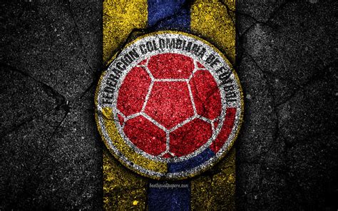 Colombia Football Emblem Logo National Soccer Team Hd Wallpaper