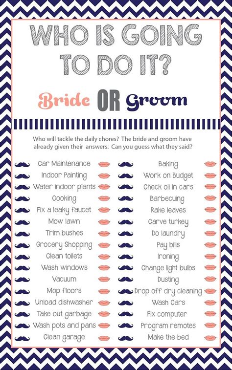 Famous Couples Bridal Shower Game Printable Free 31 Images Result