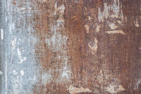 Premium Photo Rusted Metal Plate With Peeling Paint