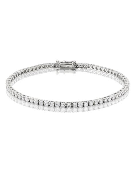Discover why hip hop artists and celebrities love our dope vvs tennis chains. 3ct Diamond Tennis Bracelet In 18ct White Gold