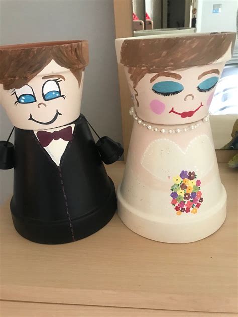 Custom Painted Clay Pot People Etsy