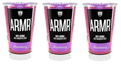 Armr Anti Hangover Drink With Blackberry Flavour 60 Ml Pack Of 3