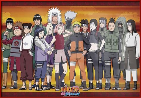 Naruto Shippuden Framed Manga Anime Tv Show Poster Print All