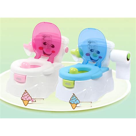 Kids Potty Training Seat Transparent Pp Material Backrest Non Slip Kids