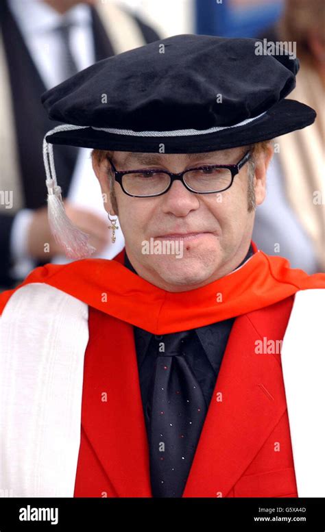 Elton John Honorary Doctorate Hi Res Stock Photography And Images Alamy