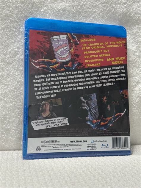 Rabid Grannies Blu Raydvd Combo Brand New Unopened 1988 Horror Movie 790357996001 Ebay