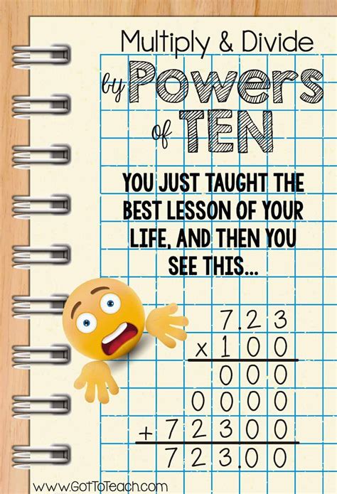 Multiply And Divide By Powers Of Ten Got To Teach