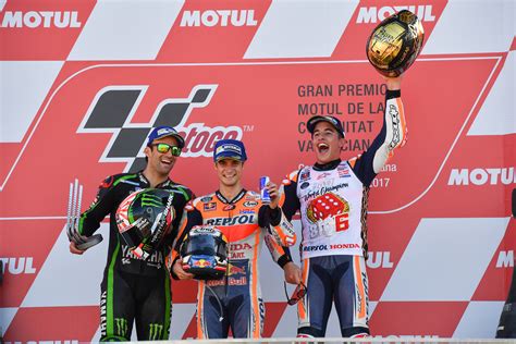 Motogp Marquez Crowned World Champion In Valencia As Pedrosa Wins