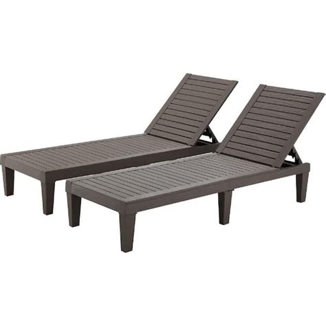 Erommy Patio Chaise Lounge Chair 5 Position Adjustable Outdoor