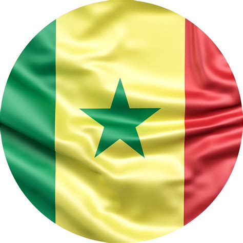 Sénégal Drapeau Voyage Carte Plan