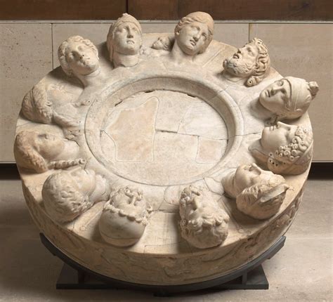 Altar With Zodiacal Frieze And Heads Of The Twelve Gods — Institute