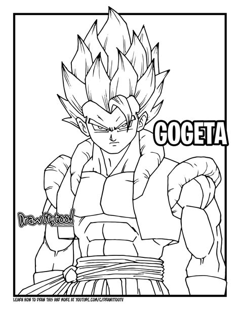 Dragon ball z coloring pages printable see also related coloring pages below How to Draw GOGETA (Dragon Ball Super: Broly) Drawing ...