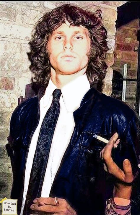 Jim Morrison Image Colorized By Spumini Mauro Art Jim Morrison The