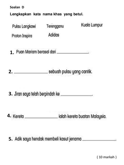 Text of latihan penulisan bahasa melayu tahun3. Soalan Bahasa Melayu Tingkatan 2 2017