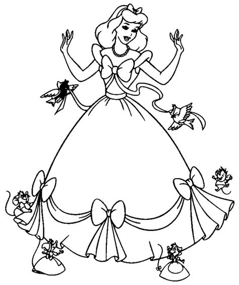 Gambar Sketsa Princess Cinderella Imagesee