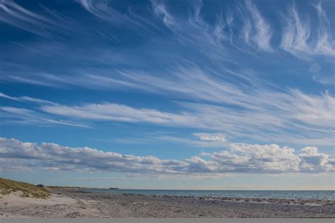 Papel de parede mar costa areia céu de praia horizonte nuvem oceano onda Himmel