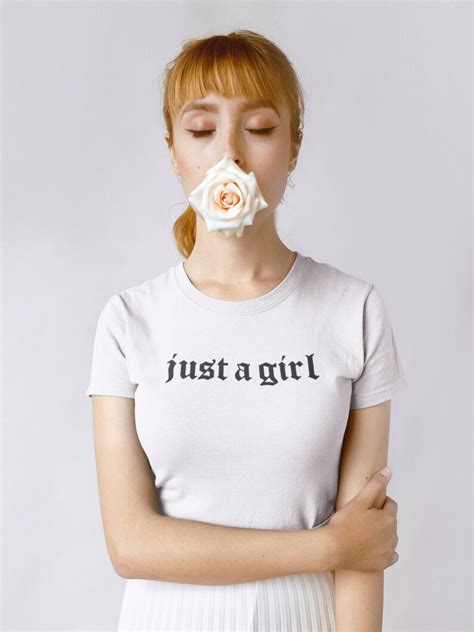 Just A Girl Women S Short Sleeve T Shirt Tee No Doubt Etsy