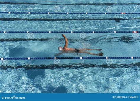 Fitness In The Pool Swimming Laps Editorial Stock Image Image Of