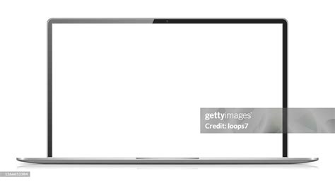 Blank White Screen Laptop Isolated High Res Vector Graphic Getty Images