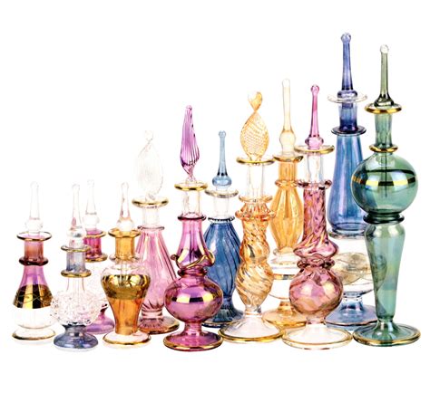 Buy Egyptian Perfume Bottles Wholesale Mix Collection Set Of 12 Hand Blown Decorative Pyrex