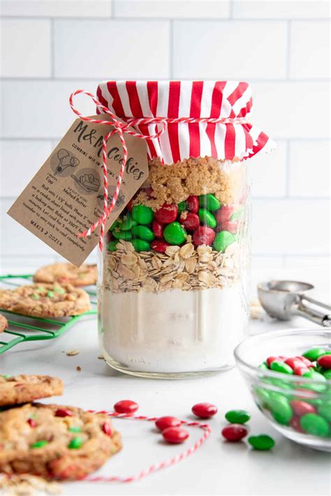 M M Cookie Mix In A Jareasy Christmas Food Gift Wholefully