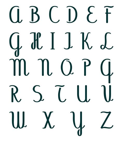 Printable Stencil Alphabet Printable World Holiday
