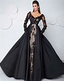 2017 fashion prom dress party gown Saudi Arabia Sexy Black Evening ...