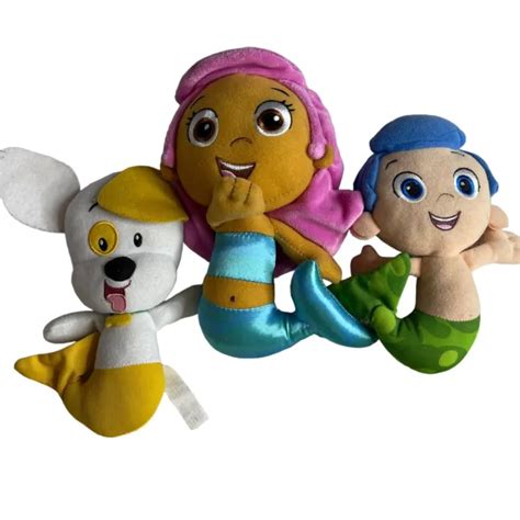 Nickelodeon Nick Jr Bubble Guppies Gil Molly Bubble Puppy Plush Doll