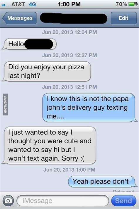 That Awkward Text From Papa Johns Awkward Texts Papa Johns Guys