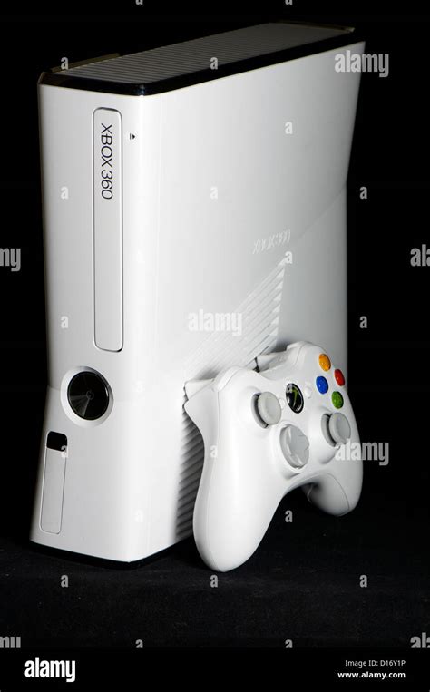 New Series Of Xbox 360 White Set From Microsfot Stock Photo Alamy