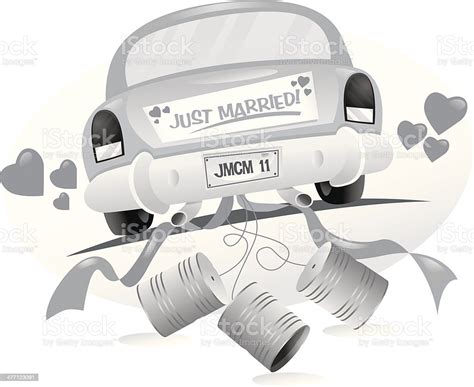 Car Just Married Stock Illustration Download Image Now Istock