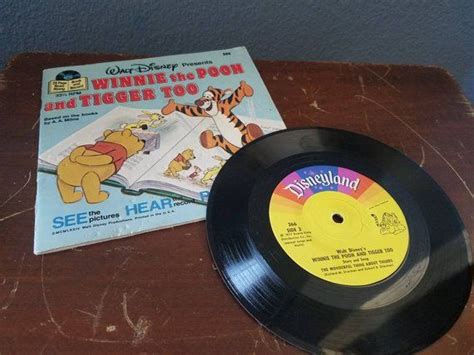 Winnie The Pooh And Tigger Too Book And Record Walt Disney Etsy