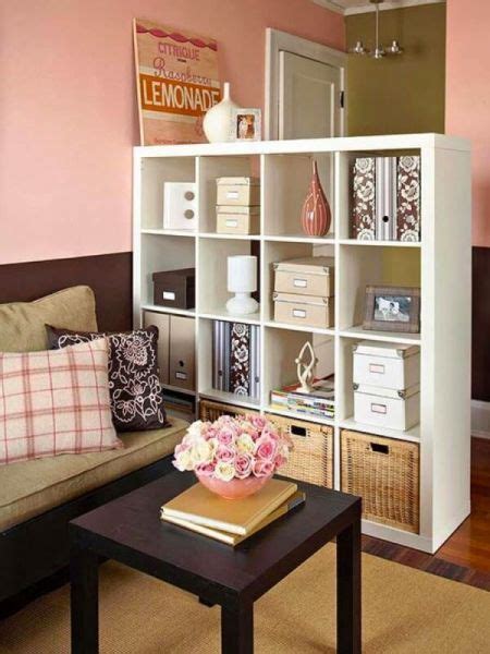 Shelves Multitask As Storage And Room Divider Apartment Decoration