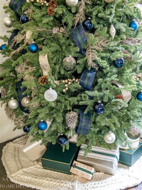 Cozy Plaid Christmas Decor In Green And Blue Sanctuary Home Decor