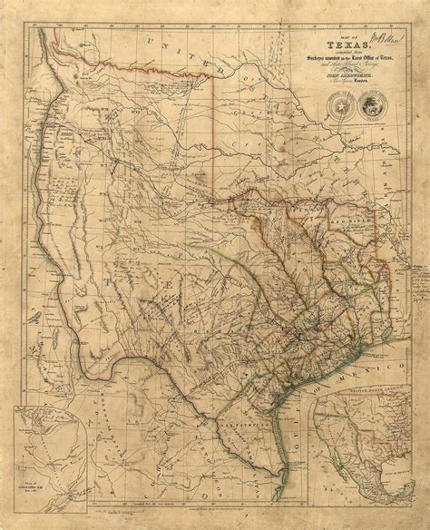 Antique Texas Map Reproductions Printable Maps