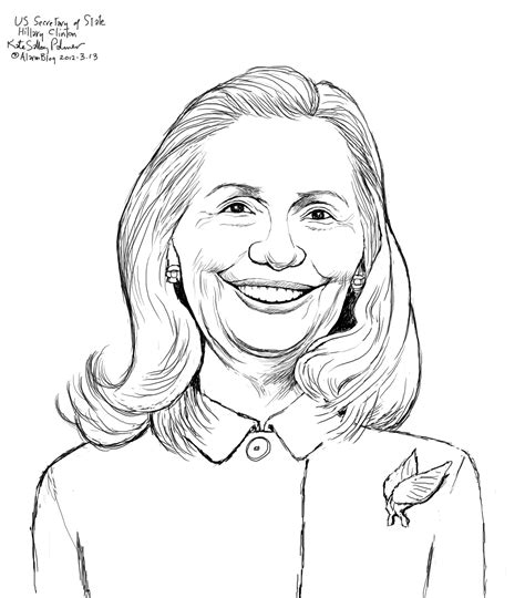 Hillary Clinton Drawing At Getdrawings Free Download