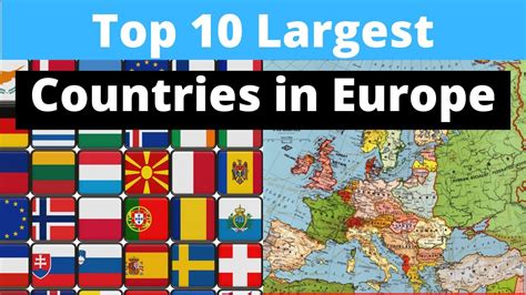 Top 10 Largest Countries In Europe Youtube