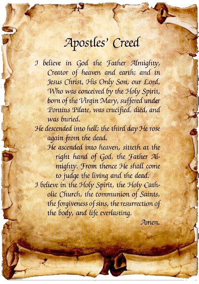 Apostles Creed Apostles Creed Creed Apostles