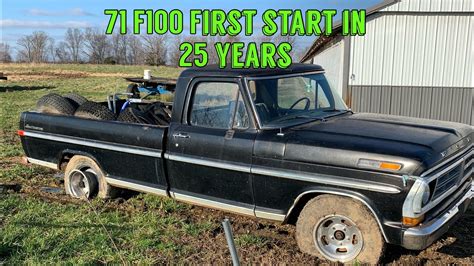 1971 Ford F100 Bumpside First Start In 25 Years Youtube