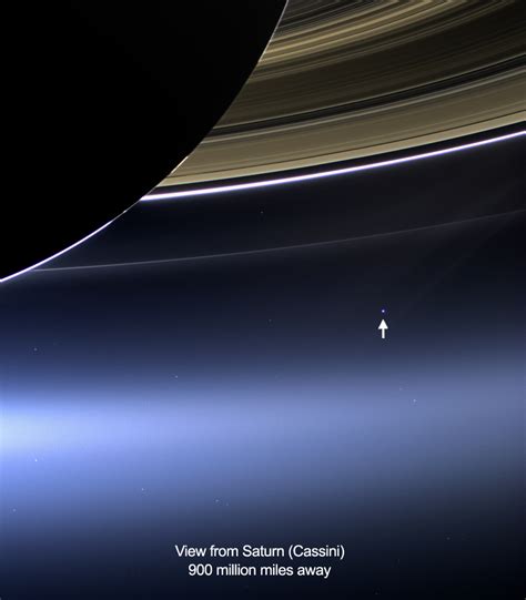 Earth And Moon Seen From Saturn By Cassini Spacecraft From 900 Million